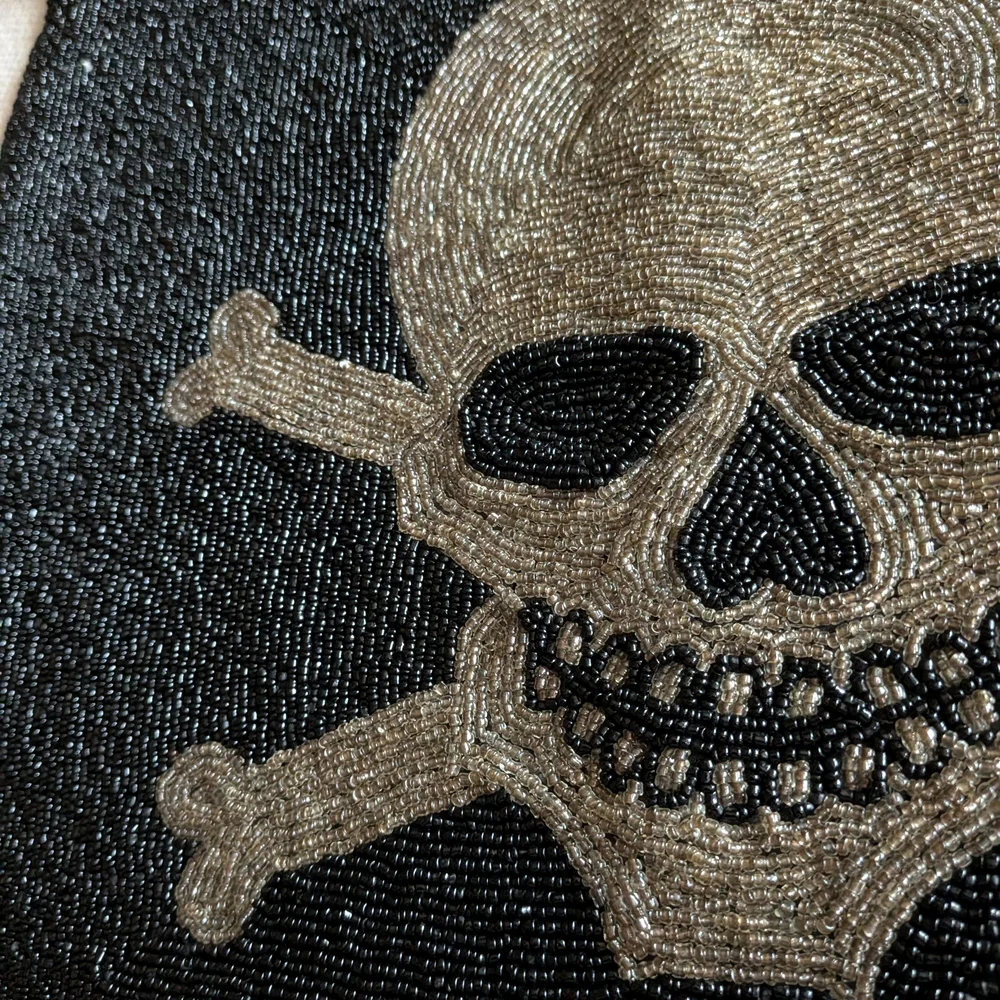 Z Gallerie Black and Silver Decorative Pillow Tag Detail